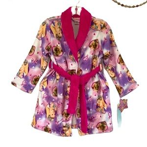 NWT Nickelodeon JoJo Siwa Purple Plush Fuzzy Robe S